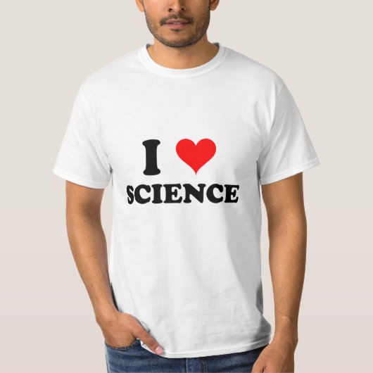私は科学を愛します Tシャツ (正面)