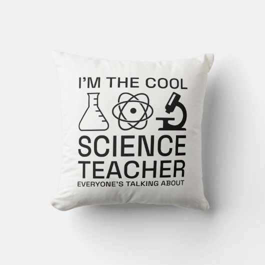 私は科学カッコいい先生 クッション (正面)