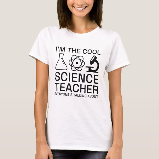 私は科学カッコいい先生 Tシャツ (正面)