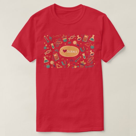 私は科学ミニマルユニーク主義の相対性科学が大好き Tシャツ (デザイン正面)