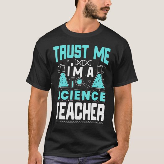 私は科学先生のクーおもしろい教えである Tシャツ (正面)