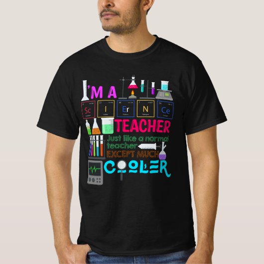私は科学先生 |新学期 Tシャツ (正面)