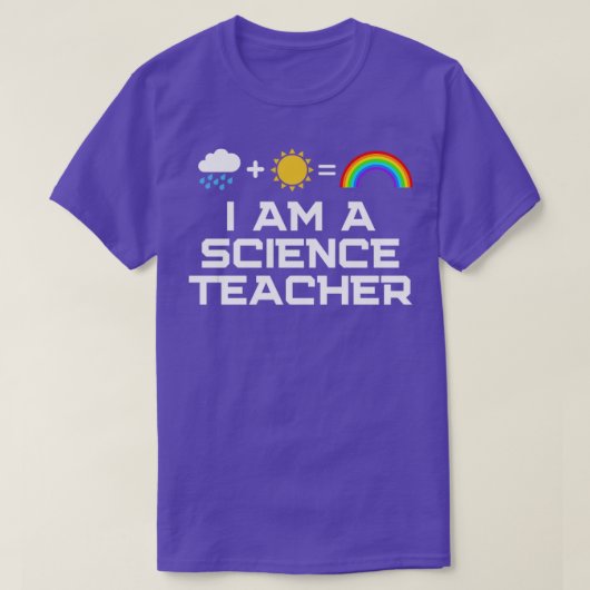 私は科学先生 Tシャツ (デザイン正面)