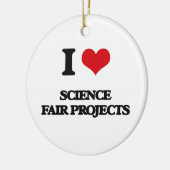私は科学博覧会のプロジェクトを愛します セラミックオーナメント (左)