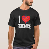 私は科学科学者を愛クールする Tシャツ (正面)