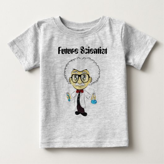 私は科学者との科学を愛します ベビーTシャツ (正面)
