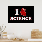 私は科学/私のハート科学/解剖学 ポスター (キッチン)