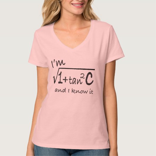 私は秒Cであり、それを知っています! Tシャツ (正面)