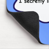 私は秘密に漫画をsans愛します! マウスパッド (コーナー)