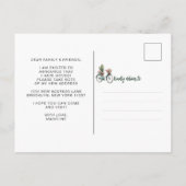 私は移動したフローラサボテンの自転車の水の色を移動 案内ポストカード (裏面)