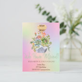 私は移動した、新しいアドレス、多肉食ホログラフィック 案内ポストカード (スタンド正面)