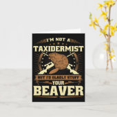 私は税のピエゾビーバージョークの大人のユーモアのbeaveではない カード (黄色い花)