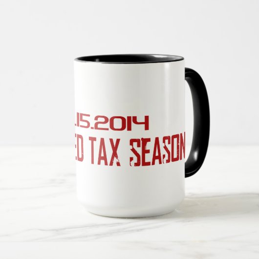 私は税の季節-コーヒー・マグ--を生き延びました マグカップ (正面右)