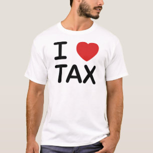 私は税を愛します Tシャツ
