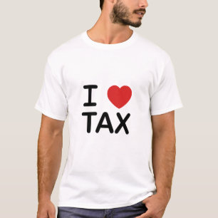私は税を愛します Tシャツ