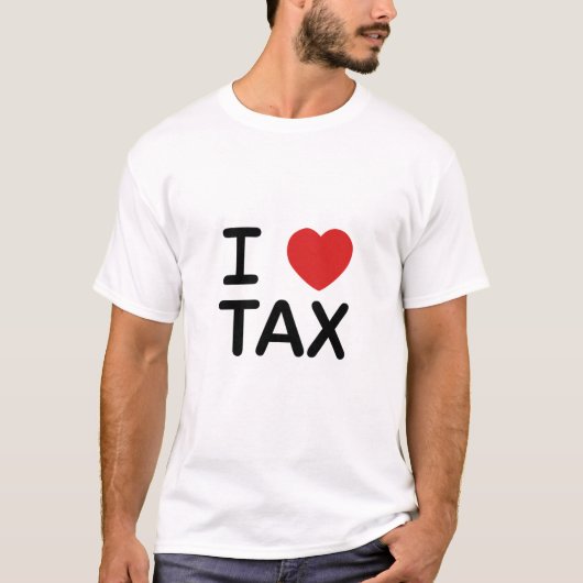 私は税を愛します Tシャツ (正面)