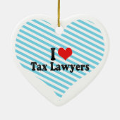 私は税弁護士を愛します セラミックオーナメント (裏面)