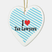 私は税弁護士を愛します セラミックオーナメント (左)