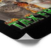 私は税金詐欺おもしろいで猫ミーム店を出す ポスター (角)