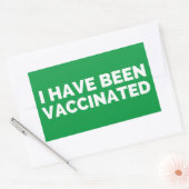 私は種痘を受けた 長方形シール (封筒)