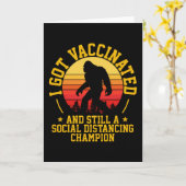 私は種痘を得受けた | Bigfootレトロ カード (黄色い花)