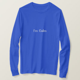 私は穏やかです 女性用アファメーションTシャツ Tシャツ