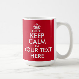 私は穏やかなコーヒー・マグ|のカスタマイズ可能な文字を保つことができません コーヒーマグカップ