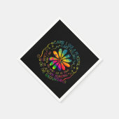 私は穏やかなヒッピーを持っている スタンダードカクテルナプキン (角)