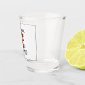 私は穏やかに見えるかもしれないが、私は3回あなたをペックした ショットグラス (右)