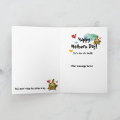 私は穴の束のお母さん猫カード愛します カード (内部)