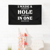 私は穴を空けてボギーをしてゴルフを投げた 横断幕 (インサイチュ)