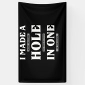 私は穴を空けてボギーをしてゴルフを投げた 横断幕 (縦)