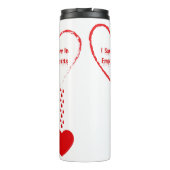 私は空の愛を見たハートデザイン タンブラー (裏面)