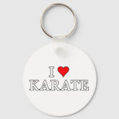 私は空手キーチェーンが大好き キーホルダー (正面)
