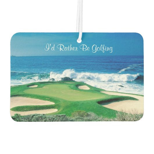 私は空気のフレッシュナーをゴルフをしたい カーエアーフレッシュナー (裏面)