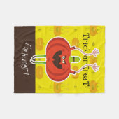 私は空腹をトリックまたは治療 フリースブランケット (正面(横))