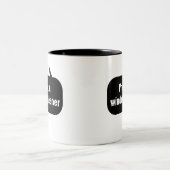 私は窓の掃除をしていない ツートーンマグカップ (中央)