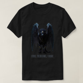 私は立ち上がる。ゆえに、私は輝く 001a Tシャツ