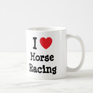 私は競馬ハートが大好きパーソナライズされただ コーヒーマグカップ