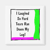 私は笑って懸命走が足の方に涙を流した マグネット (正面)