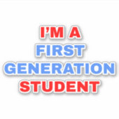 私は第一世代の学生だ シール (正面)