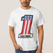 私は第1 #1 -パーソナライズなTシャツです Tシャツ (正面)