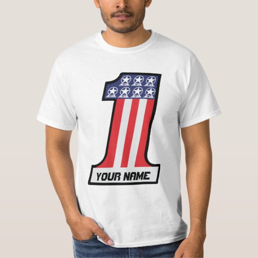 私は第1 #1 -パーソナライズなTシャツです Tシャツ (正面)