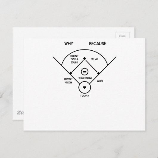 私は第2にである何第1はだれついているかあります…知らないで下さい ポストカード (正面/裏面)