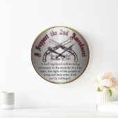 私は第2修正を支えます ラージ壁時計 (ホーム)