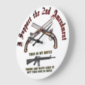 私は第2修正を支えます ラージ壁時計 (傾斜)