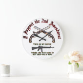 私は第2修正を支えます ラージ壁時計 (ホーム)