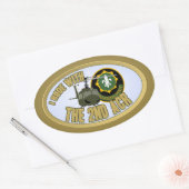 私は第2回Acrに乗った 楕円形シール (封筒)