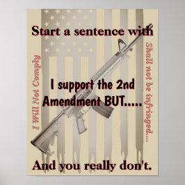私は第2改正を支持するが、火器商 ポスター