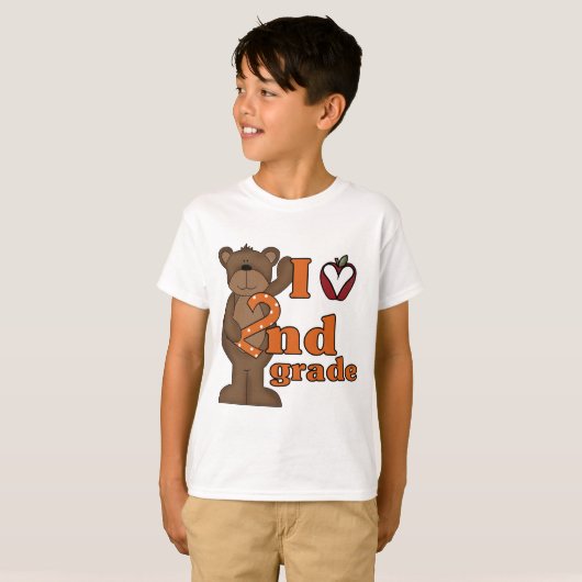 私は第2等級のTシャツおよびギフトを愛します Tシャツ (正面フル)